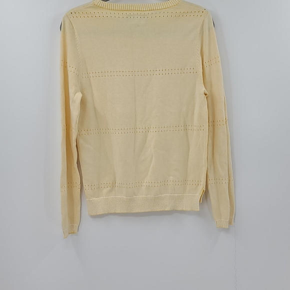 Michael stars reversible yellow sweater. Size xs - Picture 3 of 5